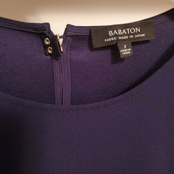 Aritzia Babaton Branson Jumpsuit navy blue, sleeveless, full leg. Size 2 - Picture 6 of 14